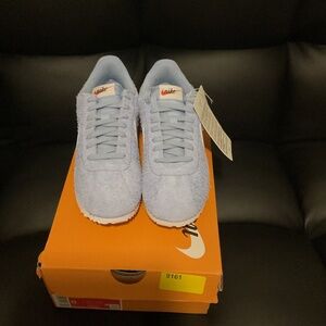 Women’s Nike Cortez Vintage Suede Blue Sneakers Size 8W